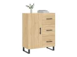 Aparador de madera de ingeniería roble Sonoma 69,5x34x90 cm ES12531