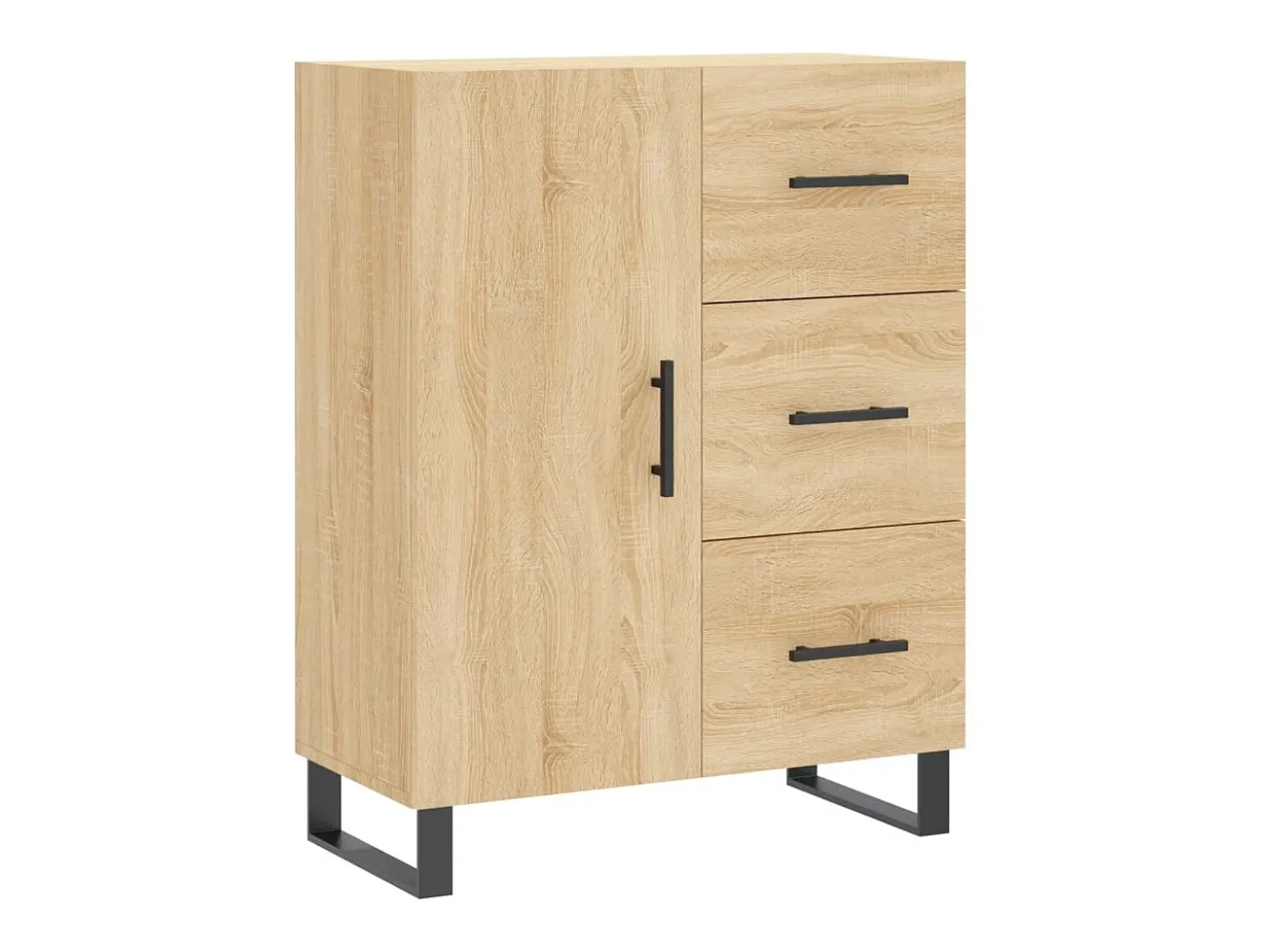 Aparador de madera de ingeniería roble Sonoma 69,5x34x90 cm ES12531