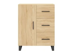 Aparador de madera de ingeniería roble Sonoma 69,5x34x90 cm ES12531