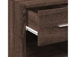 Aparador de madera de ingeniería roble marrón 40x42,5x93 cm