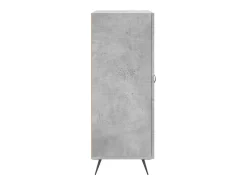 Aparador de madera de ingeniería gris hormigón 69,5x34x90 cm