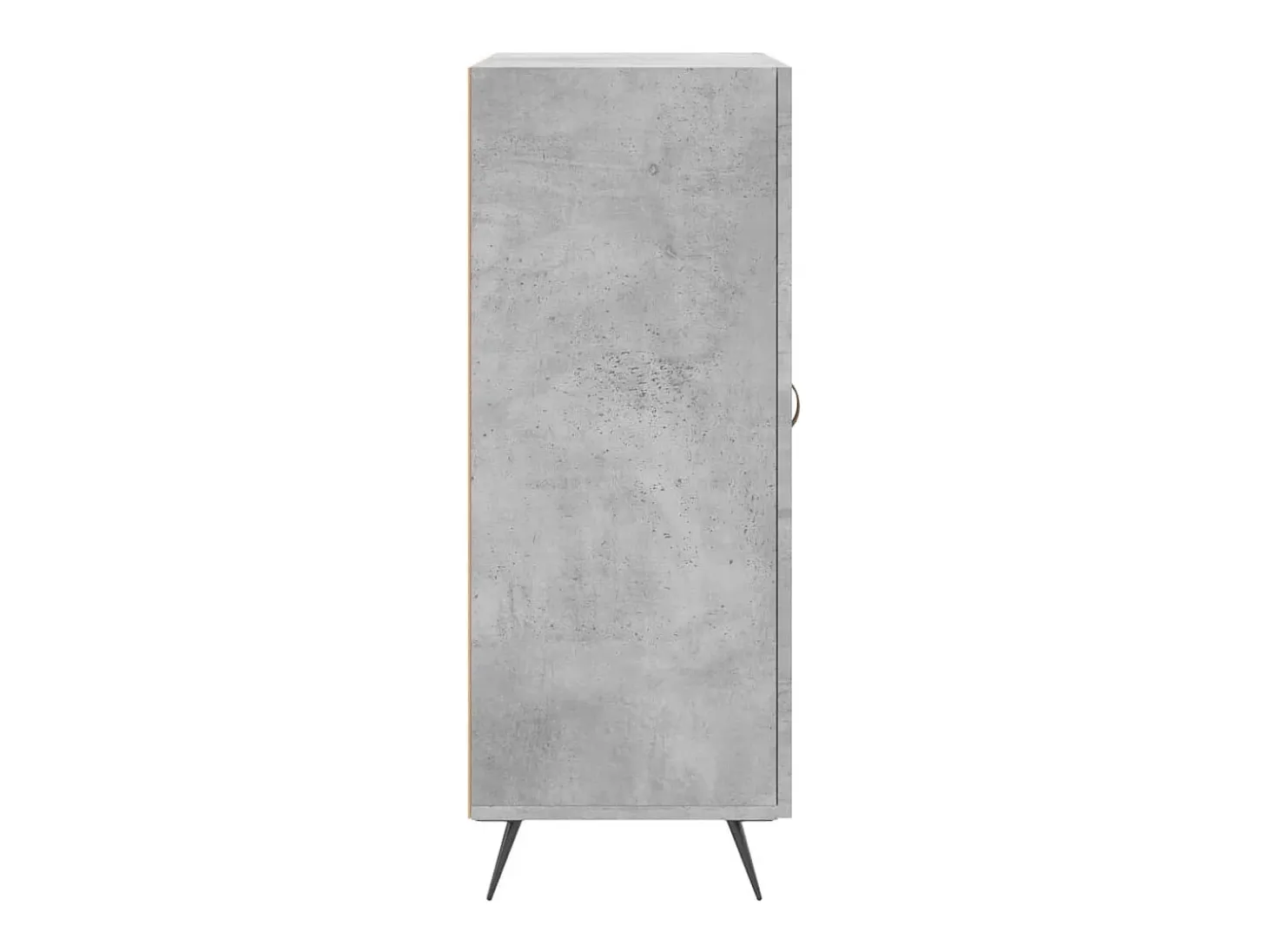 Aparador de madera de ingeniería gris hormigón 69,5x34x90 cm