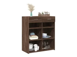 Aparador de madera de ingeniería marrón roble 80x42,5x93 cm