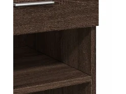 Aparador de madera de ingeniería marrón roble 80x42,5x93 cm