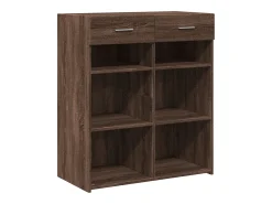 Aparador de madera de ingeniería marrón roble 80x42,5x93 cm
