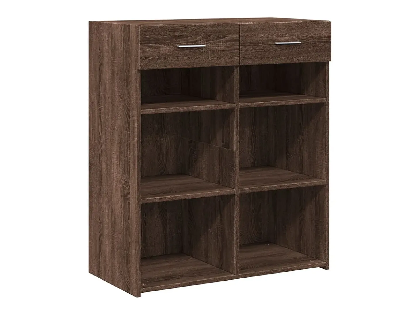 Aparador de madera de ingeniería marrón roble 80x42,5x93 cm
