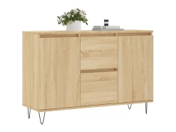 Aparador de madera de ingeniería roble Sonoma 104x35x70 cm ES36833