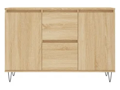 Aparador de madera de ingeniería roble Sonoma 104x35x70 cm ES36833