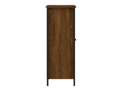 Aparador de madera de ingeniería marrón roble 70x30x80 cm