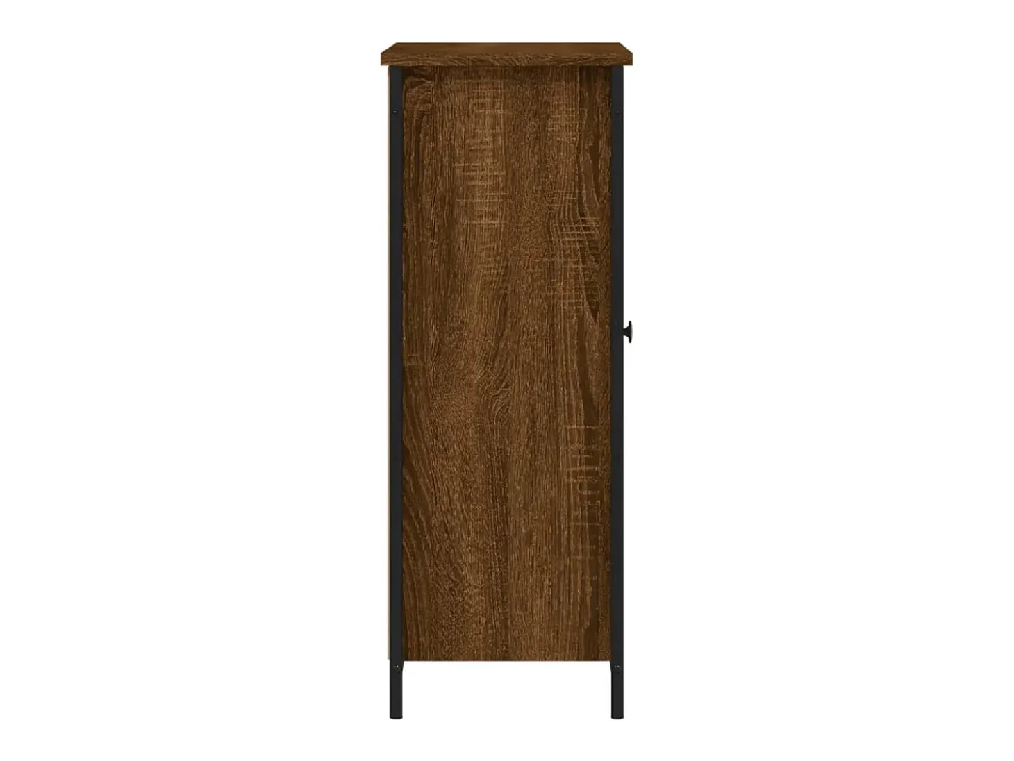 Aparador de madera de ingeniería marrón roble 70x30x80 cm