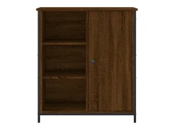 Aparador de madera de ingeniería marrón roble 70x30x80 cm