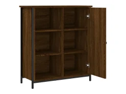 Aparador de madera de ingeniería marrón roble 70x30x80 cm