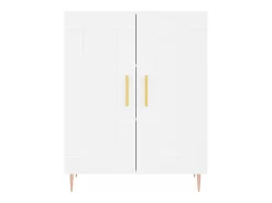 Aparador de madera de ingeniería blanco 69,5x34x90 cm