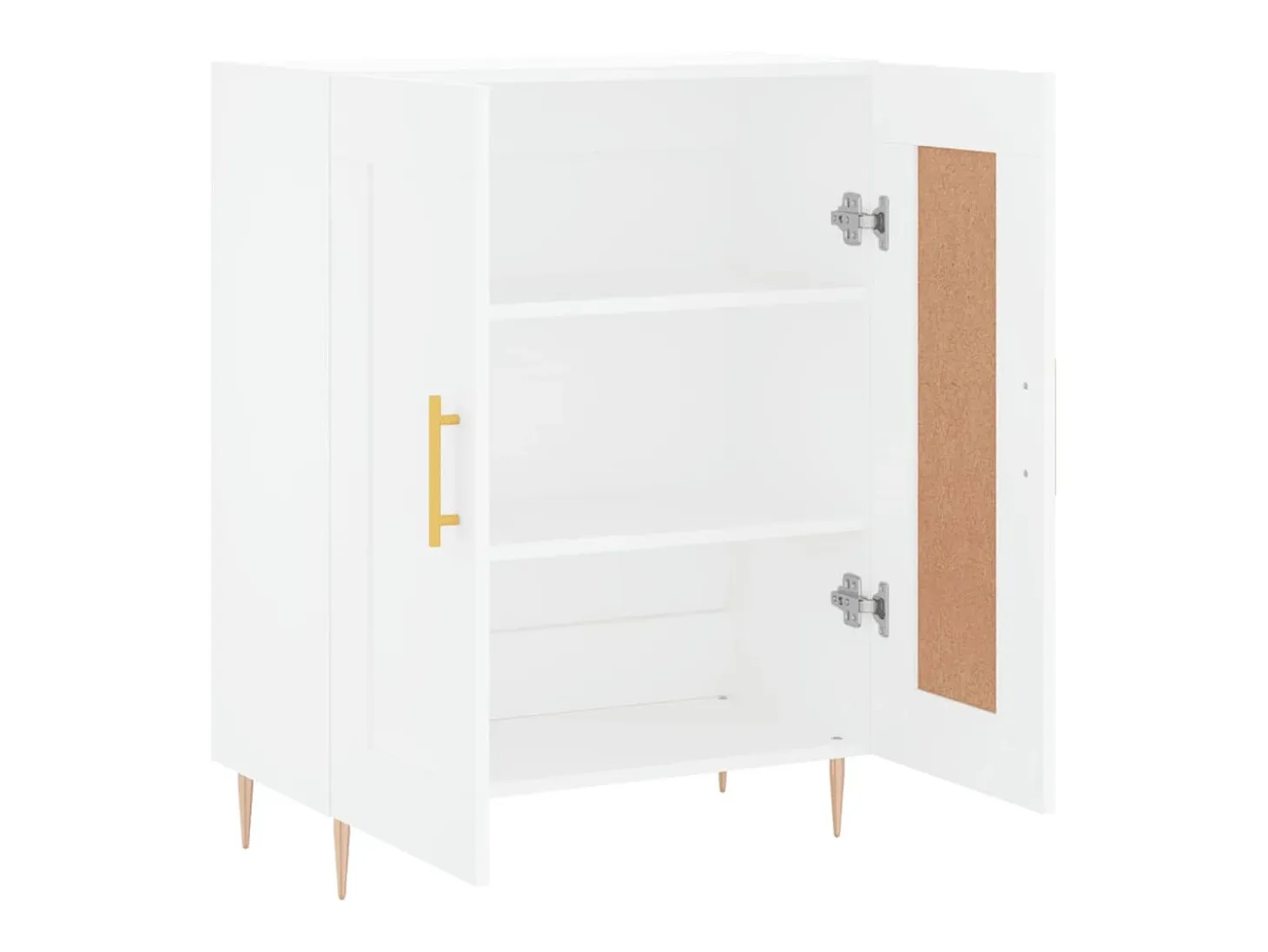 Aparador de madera de ingeniería blanco 69,5x34x90 cm