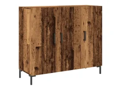 Aparador de madera de ingeniería envejecido 90x34x80 cm