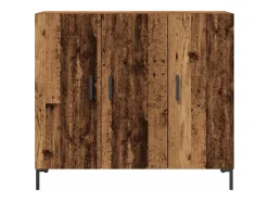 Aparador de madera de ingeniería envejecido 90x34x80 cm