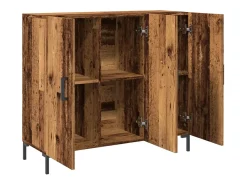 Aparador de madera de ingeniería envejecido 90x34x80 cm