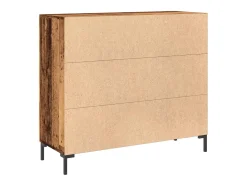 Aparador de madera de ingeniería envejecido 90x34x80 cm