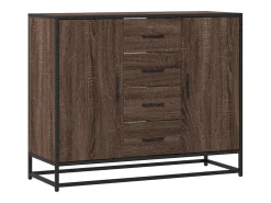 Aparador de madera de ingeniería marrón roble 92x35x76 cm