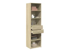 Aparador de madera de ingeniería roble Sonoma 50x42,5x185 cm
