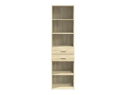 Aparador de madera de ingeniería roble Sonoma 50x42,5x185 cm