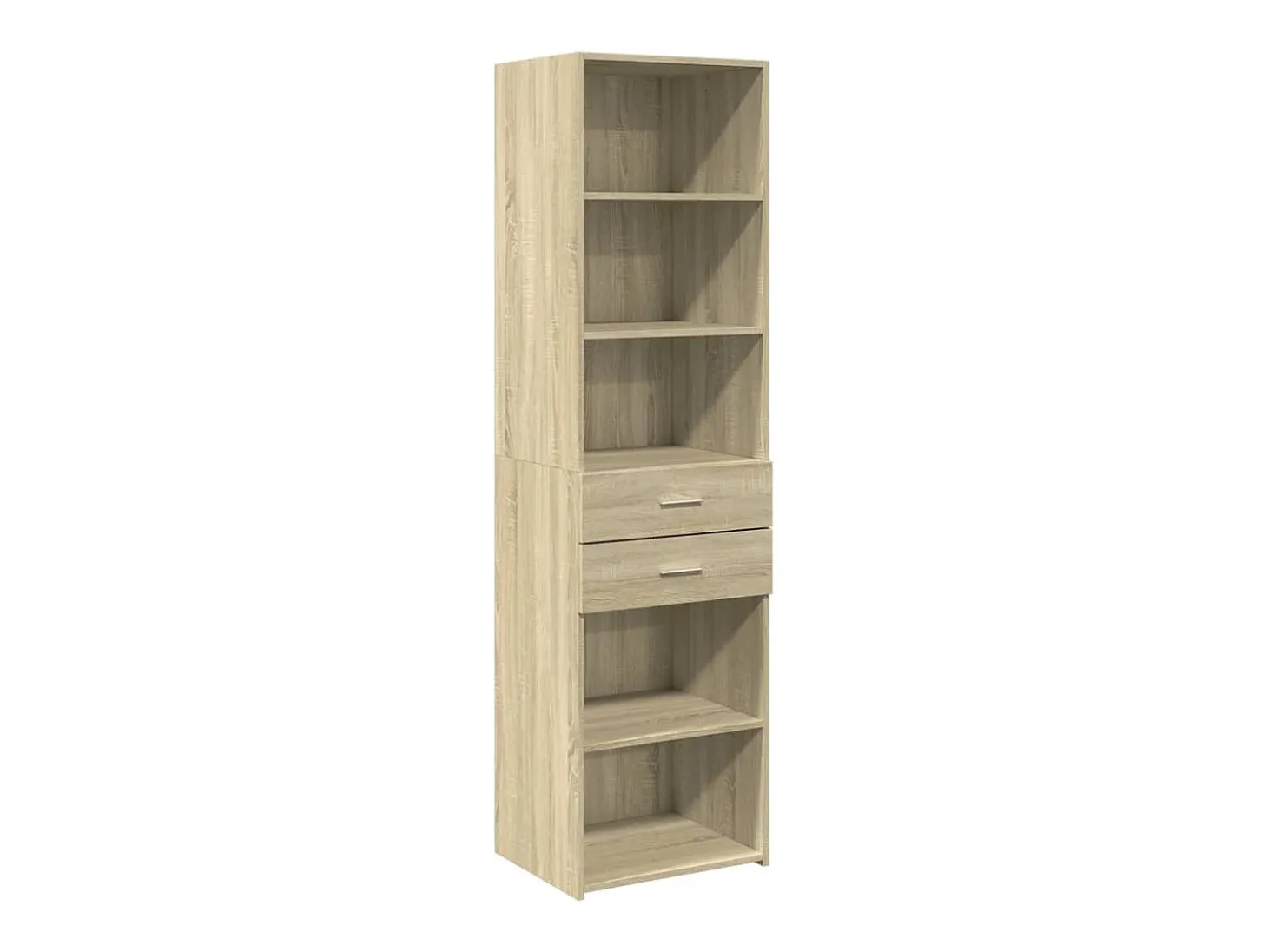 Aparador de madera de ingeniería roble Sonoma 50x42,5x185 cm