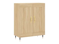 Aparador de madera de ingeniería roble Sonoma 69,5x34x90 cm ES32499
