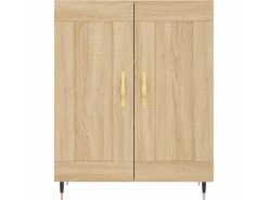 Aparador de madera de ingeniería roble Sonoma 69,5x34x90 cm ES32499