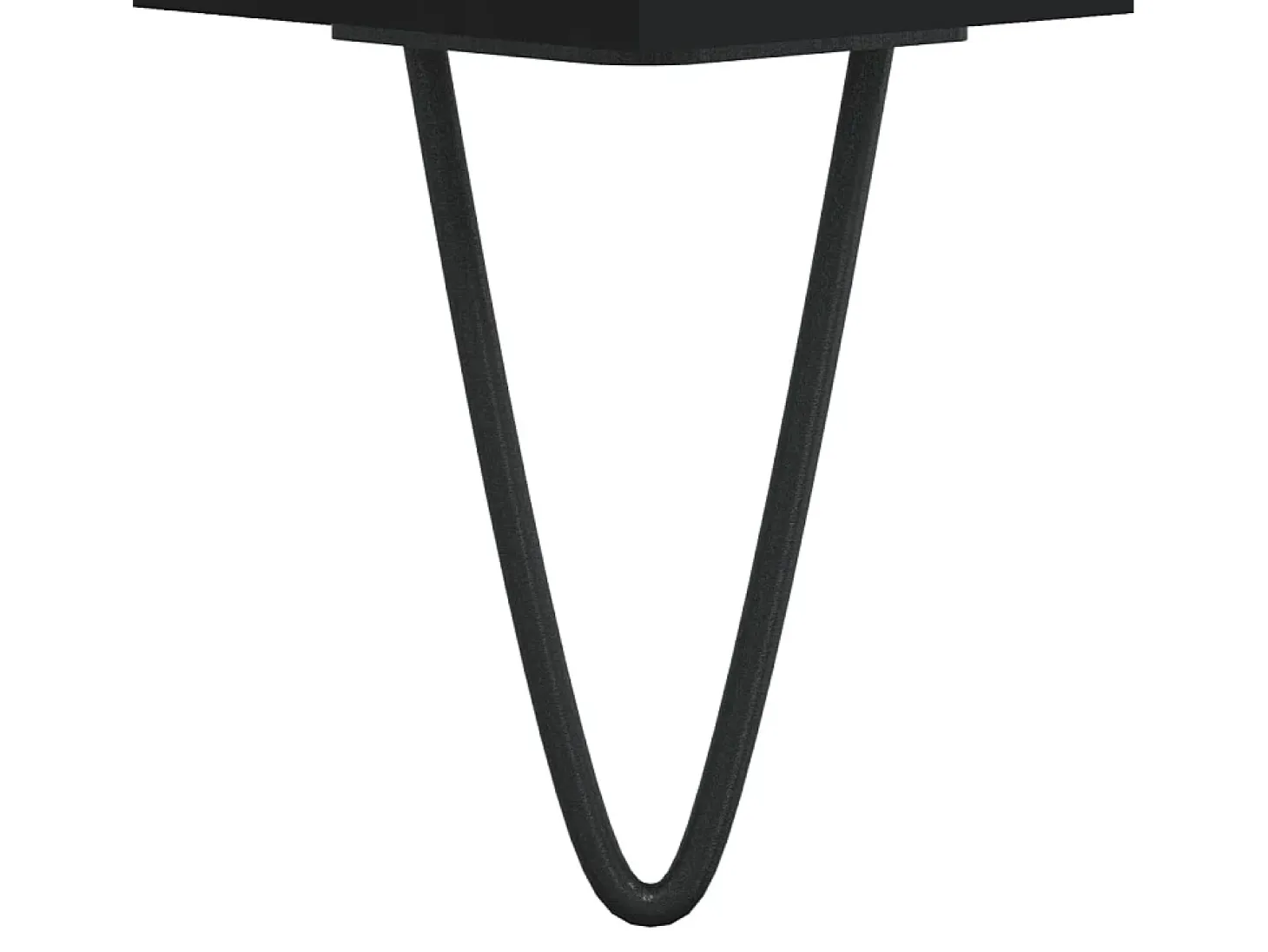 Aparador de madera de ingeniería negro 104x35x70 cm