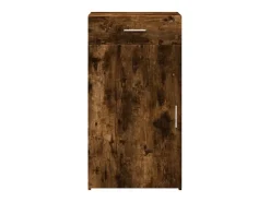 Aparador de madera de ingeniería roble ahumado 50x42,5x93 cm