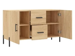 Aparador de madera de ingeniería roble Sonoma 100x36x60 cm