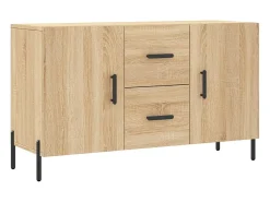 Aparador de madera de ingeniería roble Sonoma 100x36x60 cm