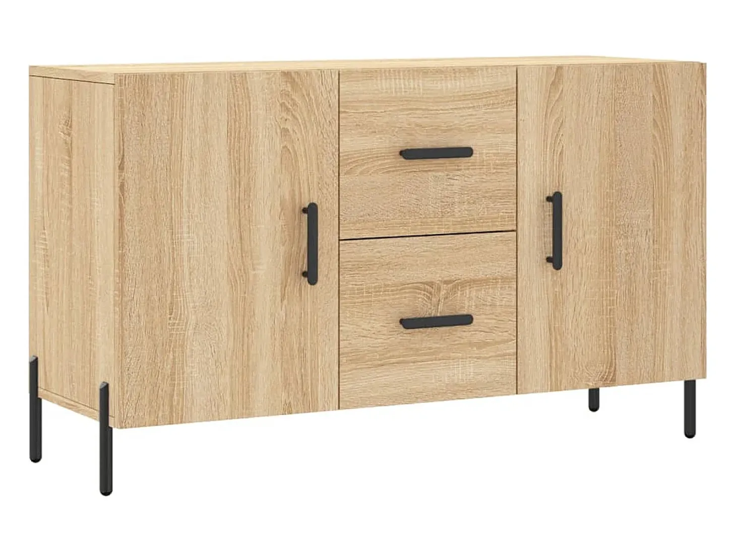 Aparador de madera de ingeniería roble Sonoma 100x36x60 cm