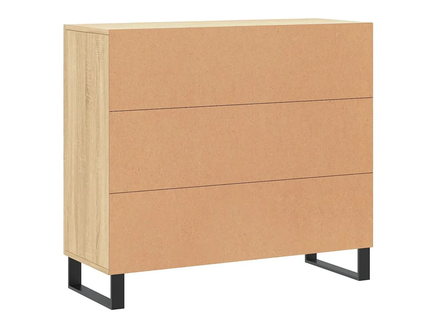 Aparador de madera de ingeniería roble Sonoma 90x34x80 cm