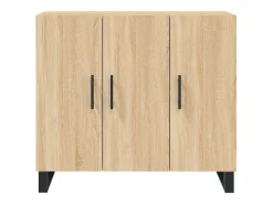 Aparador de madera de ingeniería roble Sonoma 90x34x80 cm