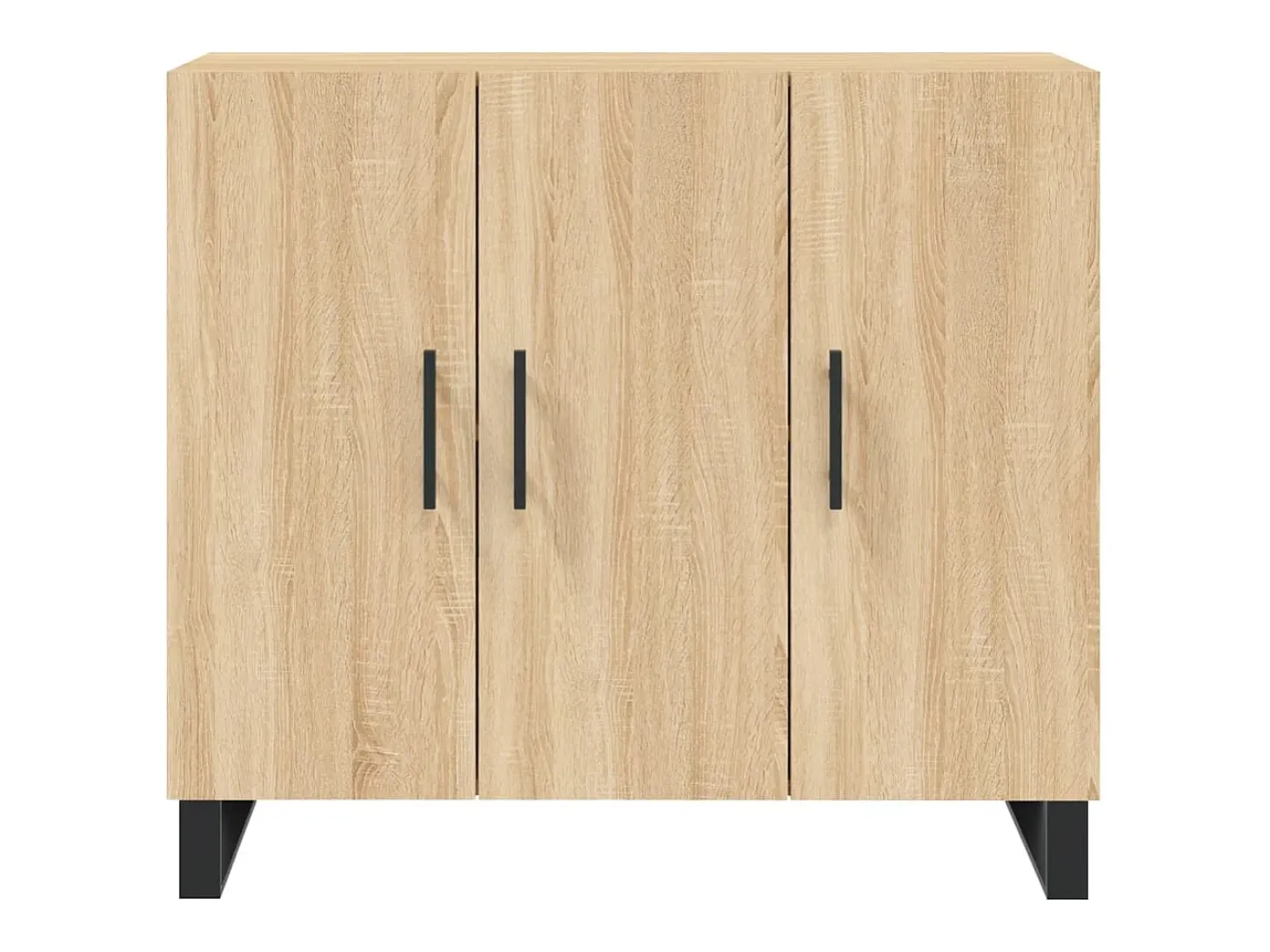 Aparador de madera de ingeniería roble Sonoma 90x34x80 cm