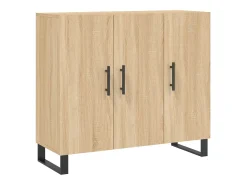 Aparador de madera de ingeniería roble Sonoma 90x34x80 cm