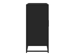 Aparador de madera de ingeniería negro 92x35x76 cm