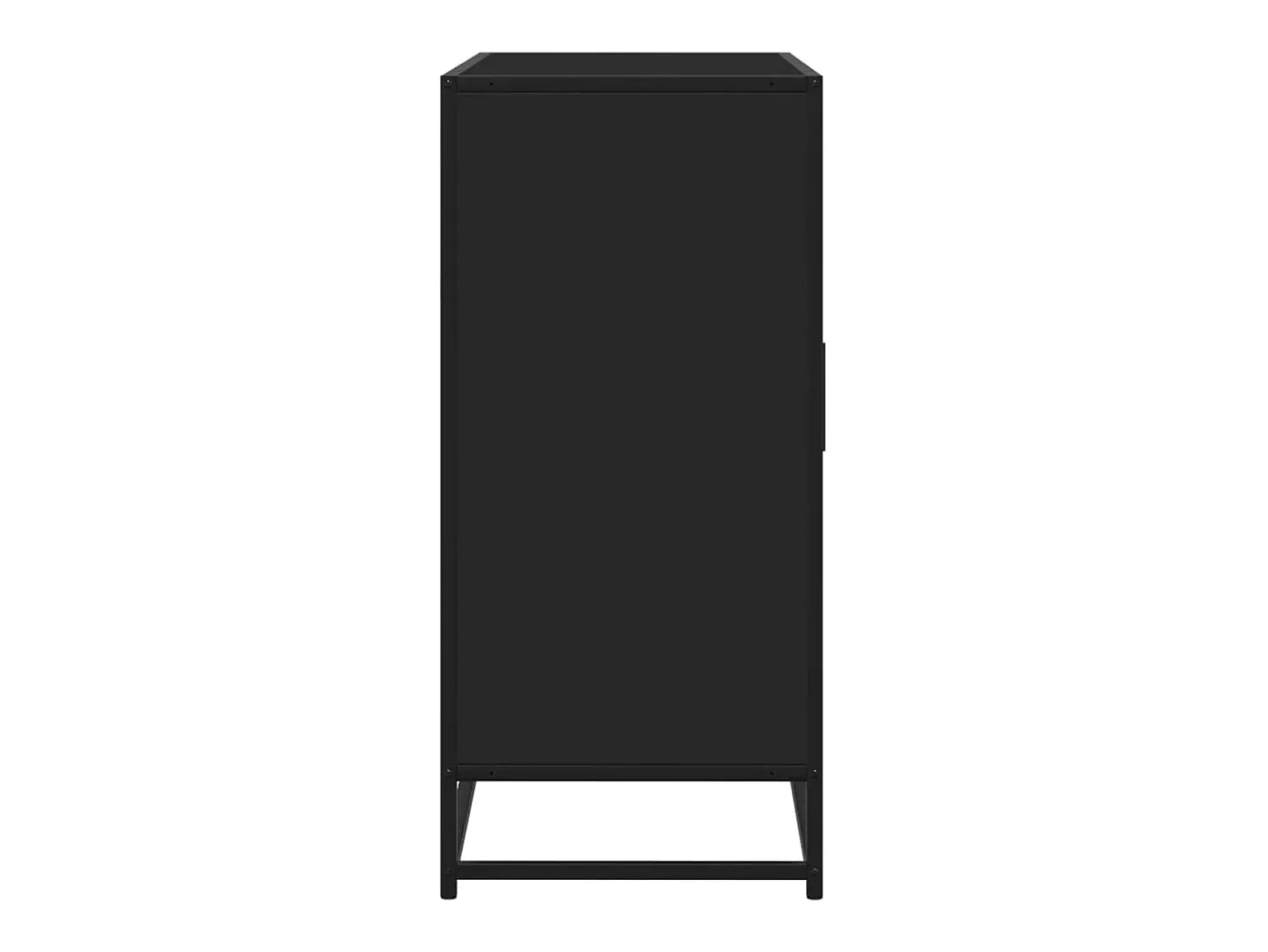 Aparador de madera de ingeniería negro 92x35x76 cm