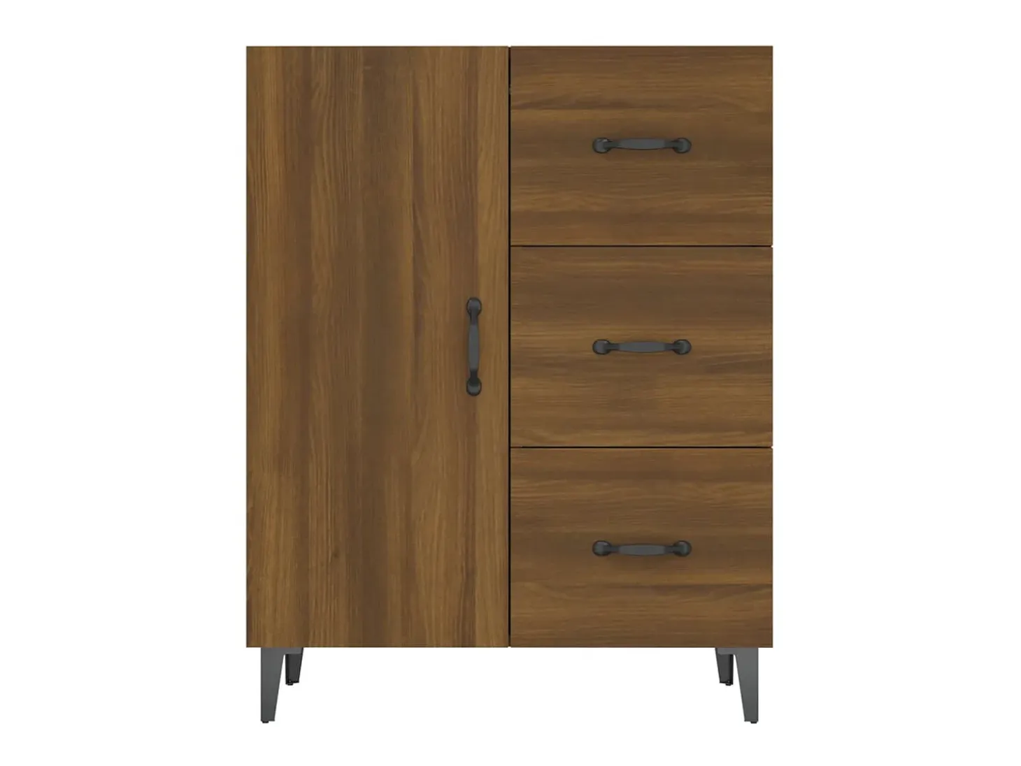 Aparador de madera de ingeniería marrón roble 69,5x34x90 cm ES33763