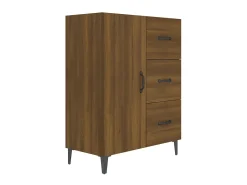 Aparador de madera de ingeniería marrón roble 69,5x34x90 cm ES33763