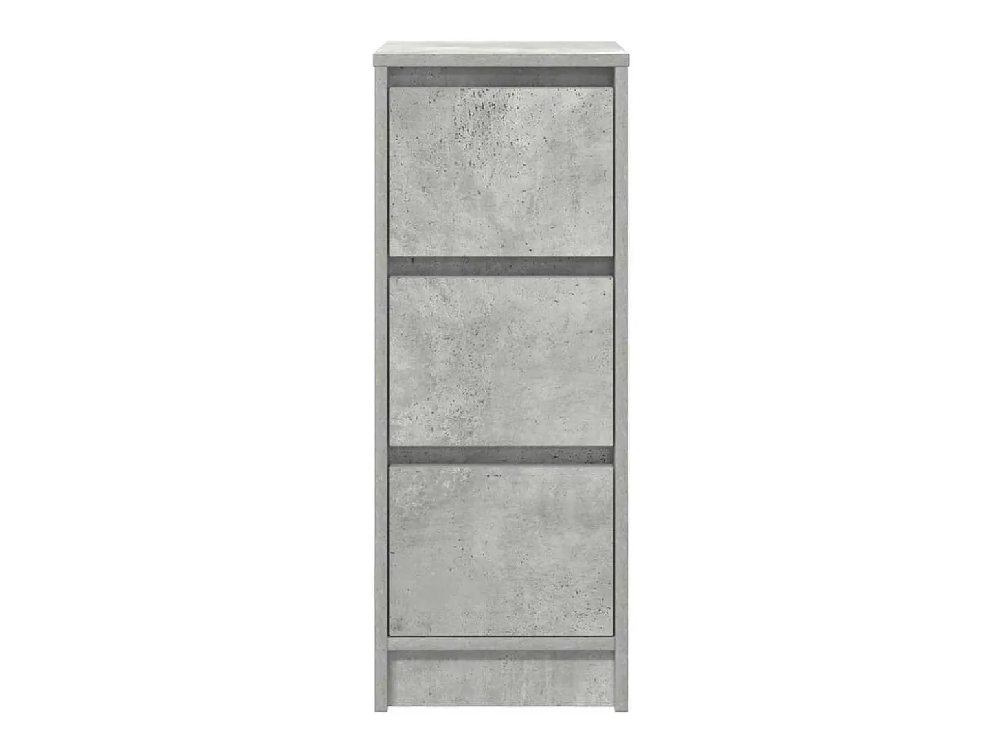 Aparador de madera de ingeniería gris hormigón 29,5x34x76 cm