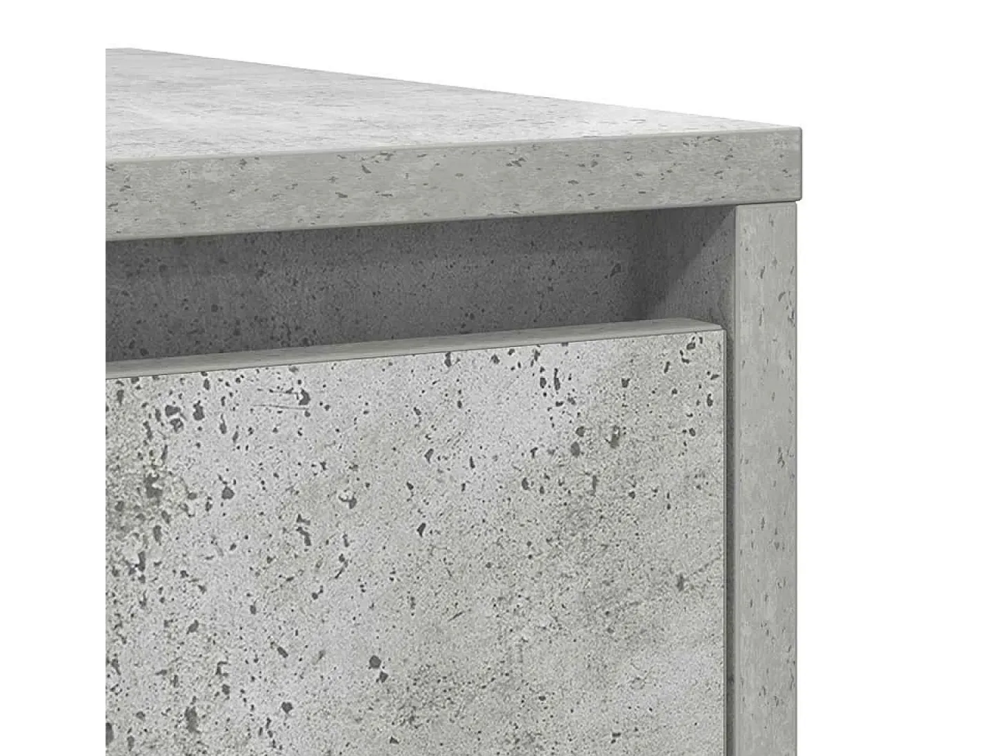 Aparador de madera de ingeniería gris hormigón 29,5x34x76 cm