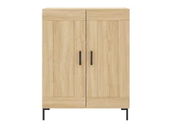 Aparador de madera de ingeniería roble Sonoma 69,5x34x90 cm ES65422