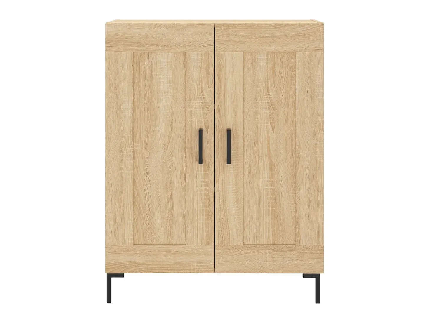 Aparador de madera de ingeniería roble Sonoma 69,5x34x90 cm ES65422
