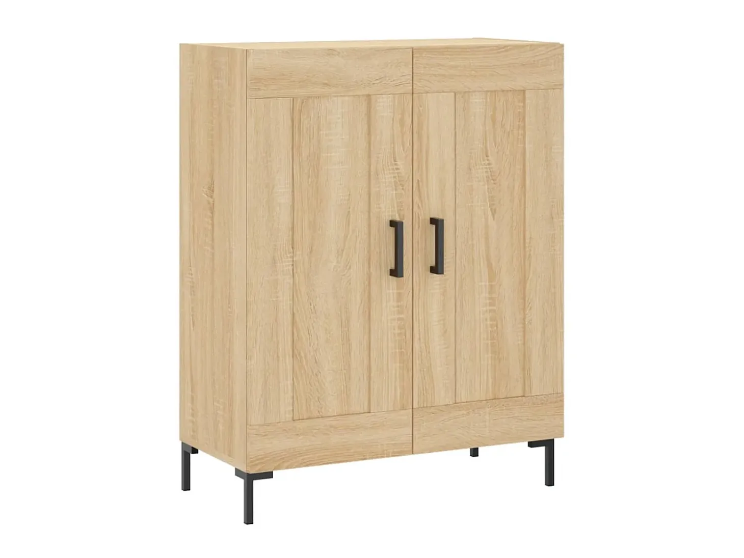 Aparador de madera de ingeniería roble Sonoma 69,5x34x90 cm ES65422