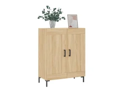 Aparador de madera de ingeniería roble Sonoma 69,5x34x90 cm ES65422