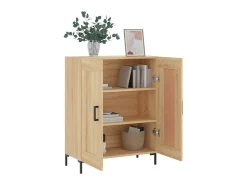 Aparador de madera de ingeniería roble Sonoma 69,5x34x90 cm ES65422