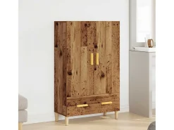 Aparador de madera de ingeniería madera vieja 70x31x115 cm