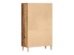 Aparador de madera de ingeniería madera vieja 70x31x115 cm